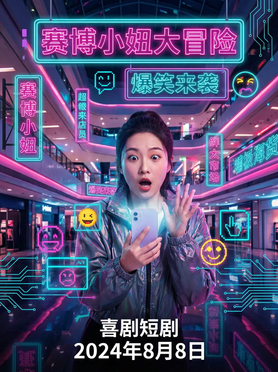 天堂在线mv日本 搞笑喜剧短剧 - 赛博小妞大冒险海报